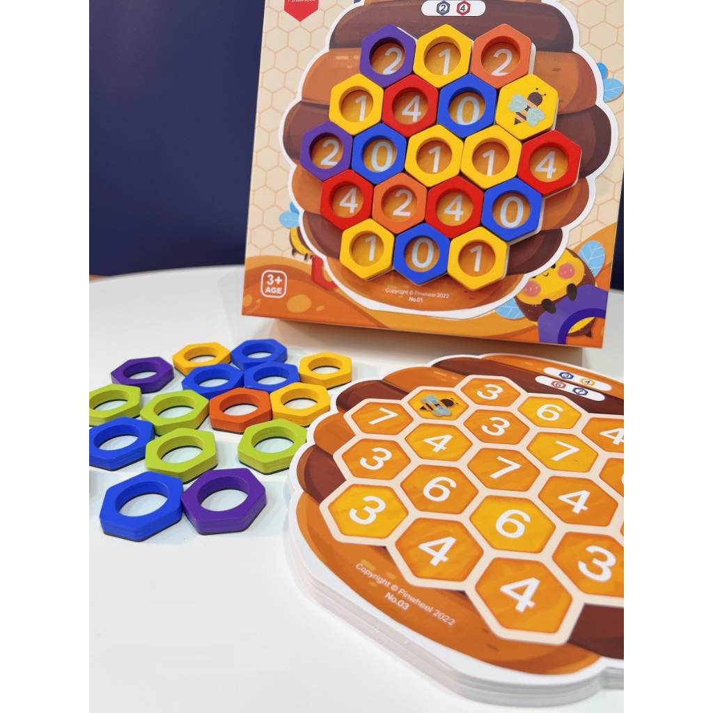 Pinwheel Number Beehive ของเล่นสอนคณิตศาสตร์ | ของเล่นเสริมพัฒนาการ ของเล่นเด็ก - รูปที่ 5