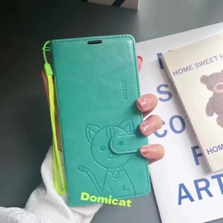 เคสฝาพับ สำหรับ มือถือ Reno5 reno4 เคสโทรศัพท์ มีแม่เหล็ก ล็อคได้ Domicat