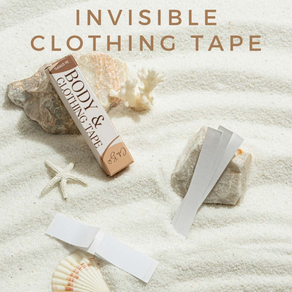 Cele.b เทปกันโป๊ 36ชิ้น Invisible Clothing Tape เทปติดเสื้อคอลึก/ติดปกเสื้อ/กันสายเดี่ยวหลุด