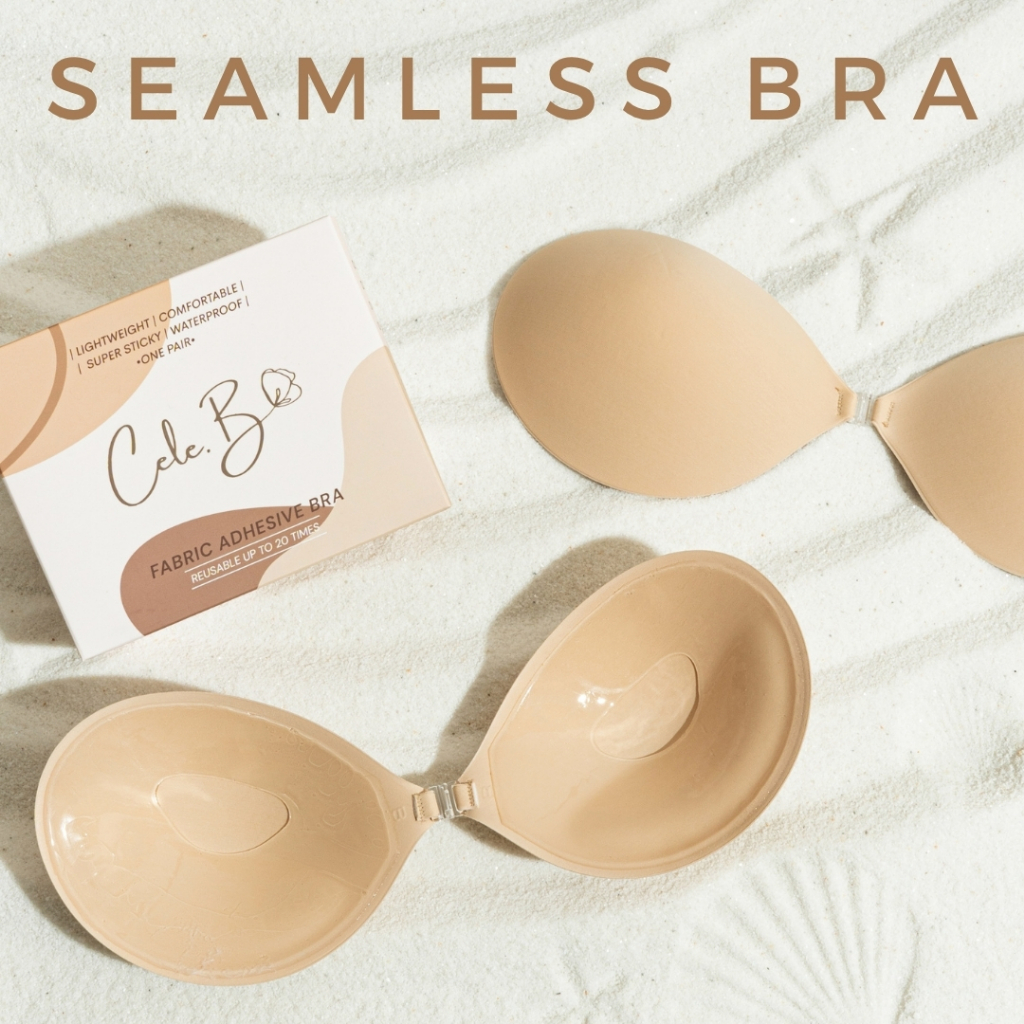 Cele.b บรากลมไร้ขอบ Seamless Bra บราอกชิด ดันทรงธรรมชาติ กาวอ่อนโยน ไม่ทำร้ายผิว