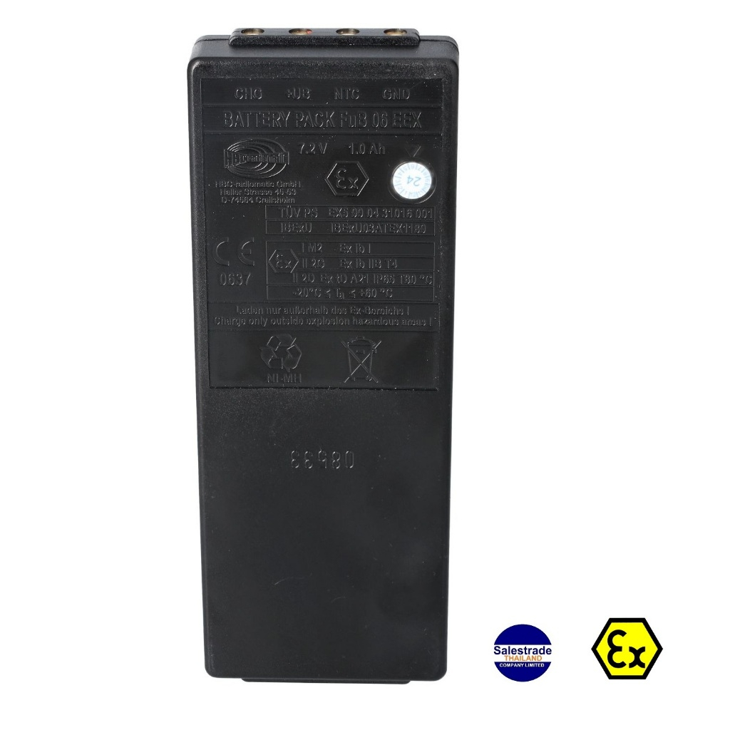 ATEX Ex NiMH Battery BE206000 Radio remote control FuB06 EEX 7.2Volt 1.0 Ah EX Class I, II spectrum