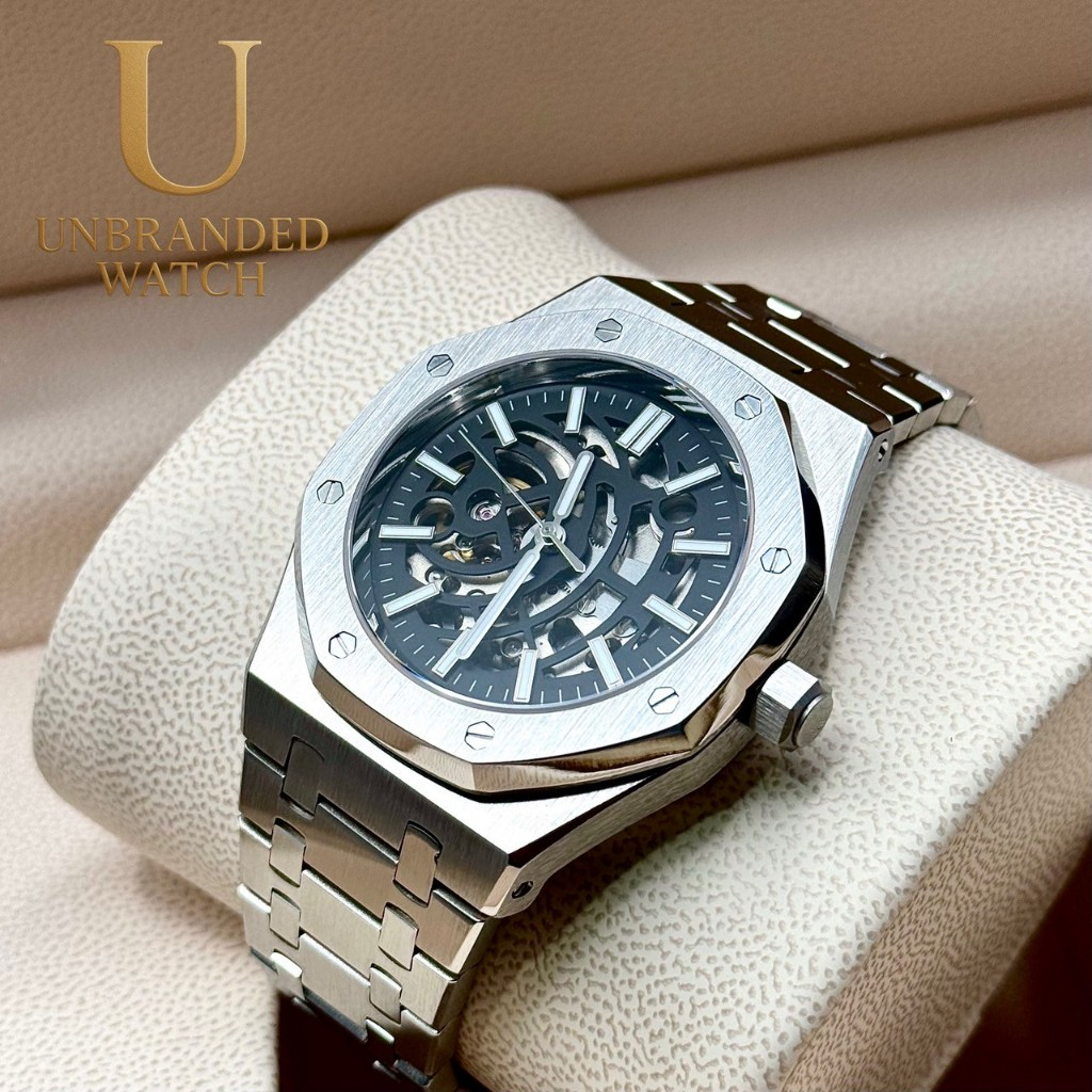 Unbranded watch Skeleton  Royal  41mm Seikomod Automatic Movement NH70 japan พร้อมกล่อง