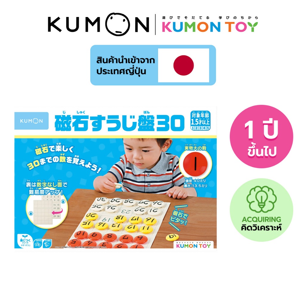 Kumon toys number 1-30 magnetic board คุมองของเล่นเสริมพัฒนาการเด็กเรียนรู้ตัวเลขสำหรับอายุ 1 ปีขึ้น