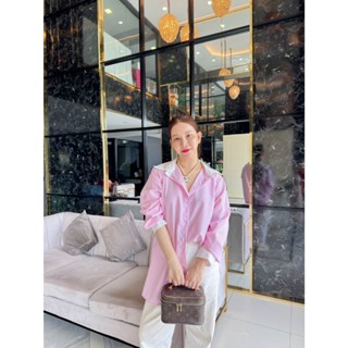 Tiny sherbet E89 เสื้อเชิ๊ตคอปก แขนยาว ลายริ้ว อก 46 นิ้ว ยา…
