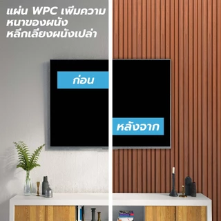 【20PCS】ระแนงไม้เทียมWPC ตกแต่งผนัง ปกป้องผนัง ระแนง ลายไม้ ผนังพื้นหลัง ไม้ระแนง ติดผนัง ไม้ระแนงเทียม ไม้ระแนง