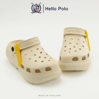 Hello Polo รองเท้าแฟชั่นผู้หญิง รองเท้ารัดส้นผู้หญิง กันลื่นและทนทาน พื้นนุ่มมาก คลายเมื่อยเท้า สะดวกสบายทุกฤดู HP8052