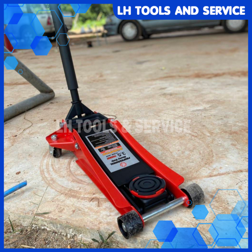 แม่แรงตะเข้ 3.5ตัน โหลดเตี้ย 2สูบ Hydraulic Jack 3.5Ton รุ่น32505 - รูปที่ 3