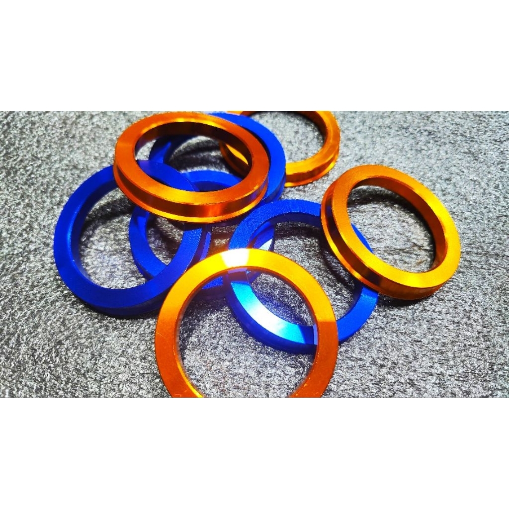 ปลอกกันสั่น แหวนกันสั่น ฮับลิ้ง ขนาด56-73 สีส้มและน้ำเงิน