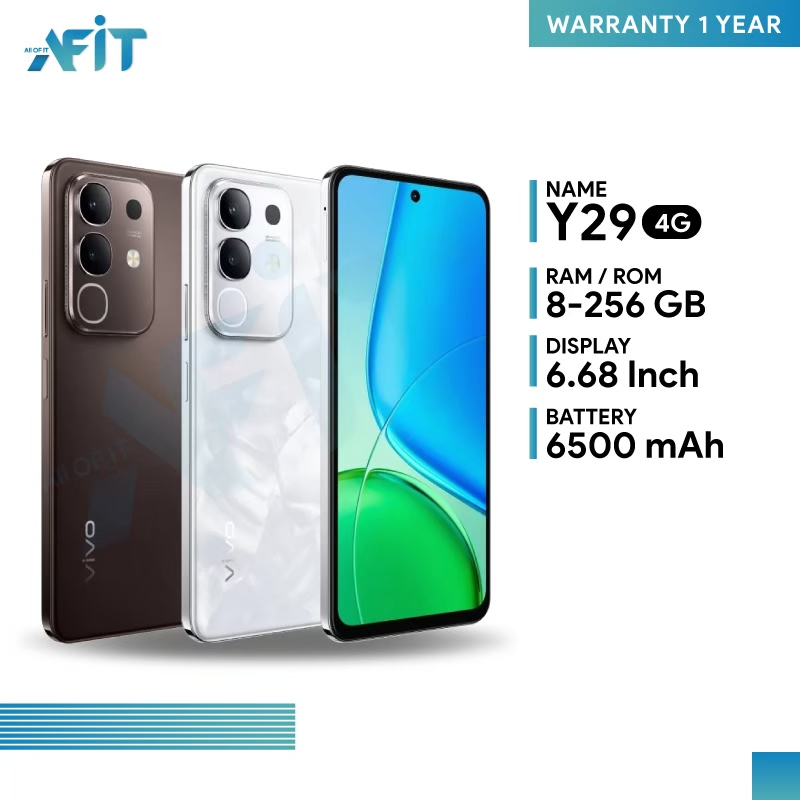 Vivo Y29 4G (8/128GB) (8/256GB) หน้าจอ 6.68 นิ้ว แบตเตอรี่ 6,500 mAh 44W Fast Charging 44W