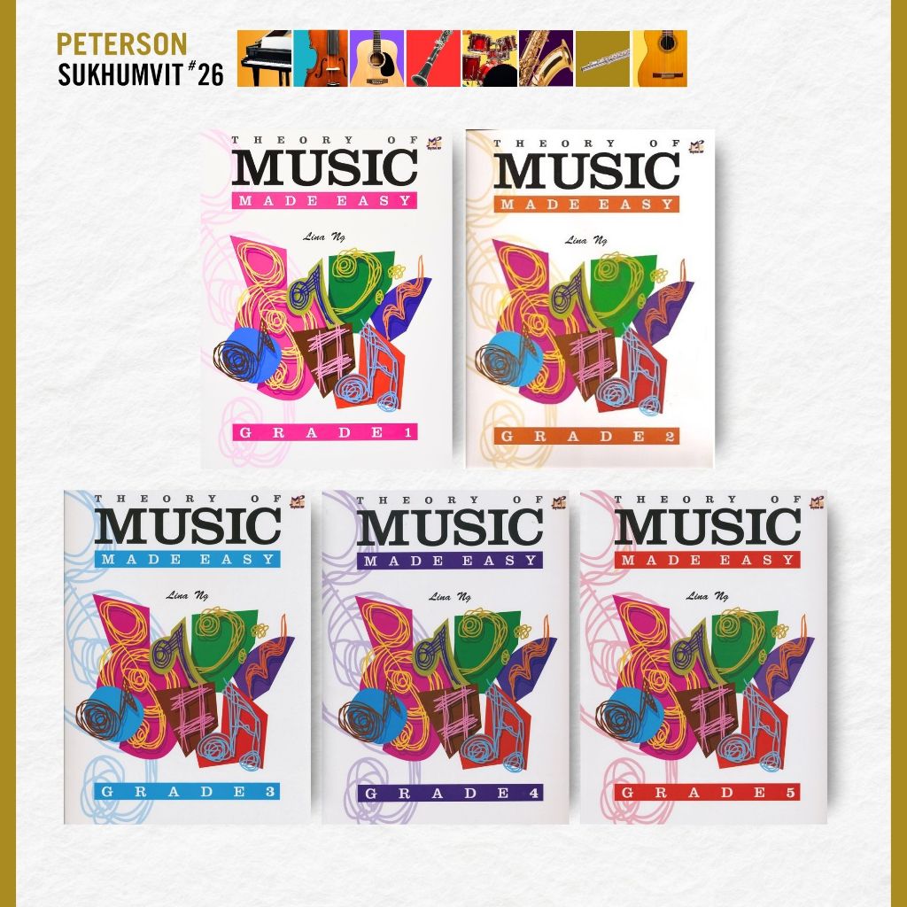 หนังสือเรียนเปียโน Rhythm: Theory Of Music Made Easy Grade 1-5
