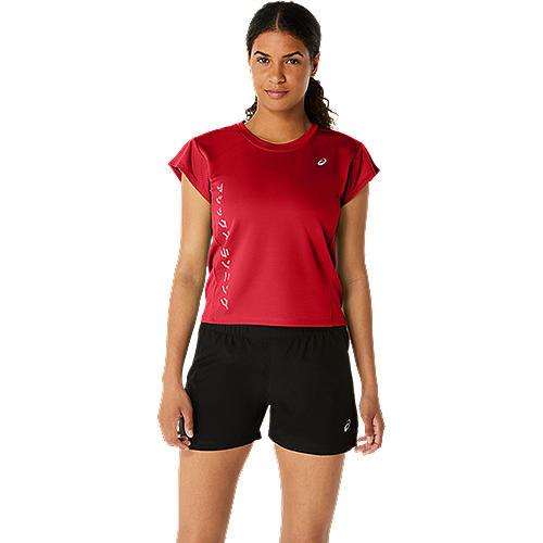 ASICS :  2012D126.600 KATAKANA MESH SS TOP WOMEN เสื้อคอกลมผู้หญิง ของแท้