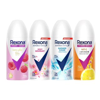 Rexona เรโซนา สเปรย์ แอนติเพอสไปแรนท์ 60 มล. ชาวเวอร์คลีน / วิตซี / เบอร์รี่โกลว์ / เซ็กซี่ บูเก้า