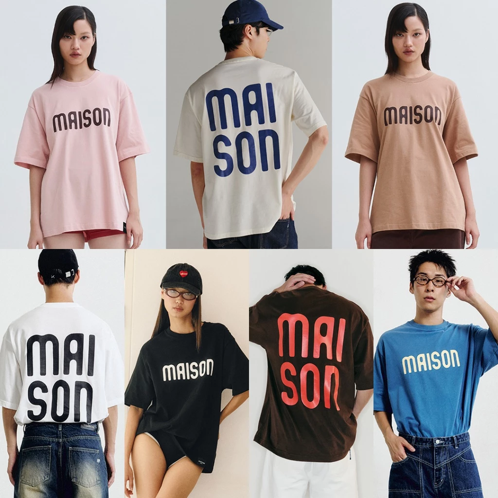 maison KEEPS | The Oversized Ink Logo Tee | Unisex | เสื้อยืด ทรง oversized ผ้านุ่มพิเศษ | มีให้เลือก 5 Size