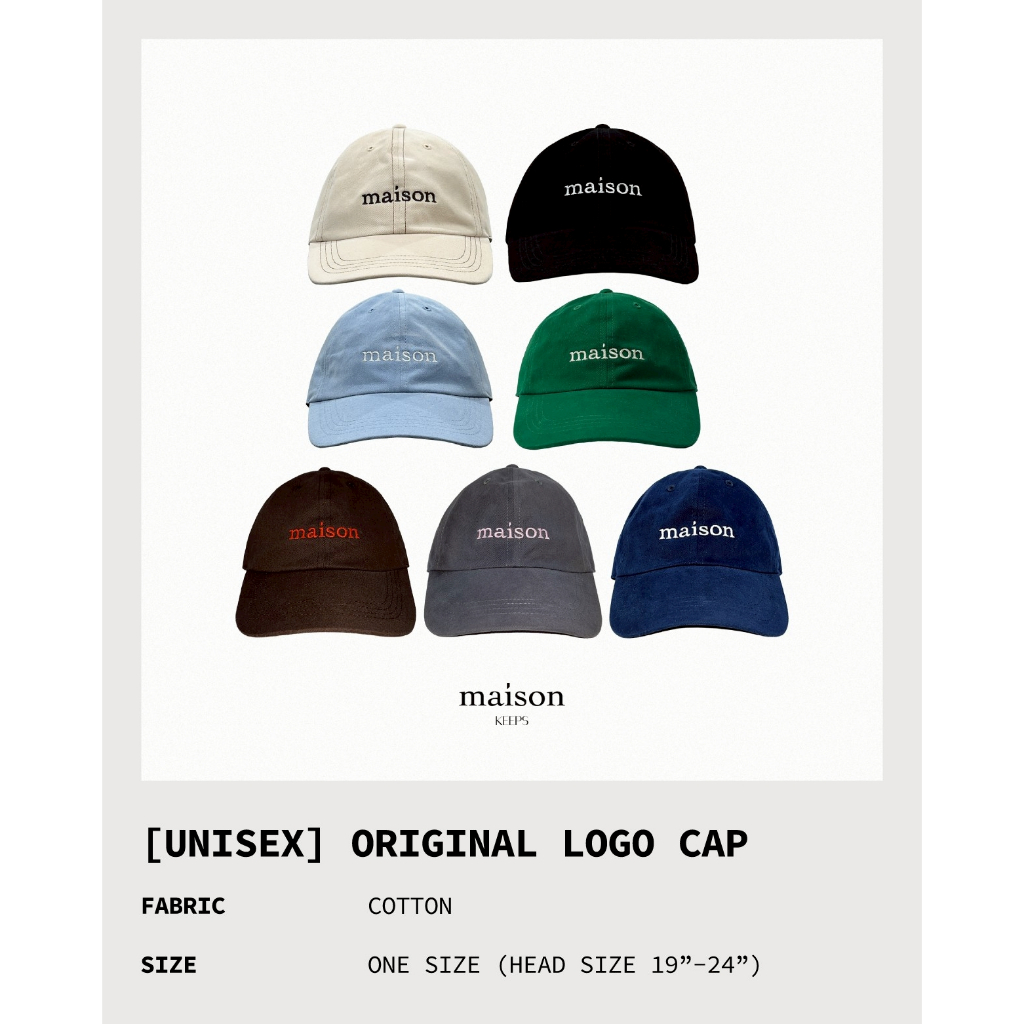 maison KEEPS | Original Logo Cap | หมวกแก๊ป รูปที่ 8