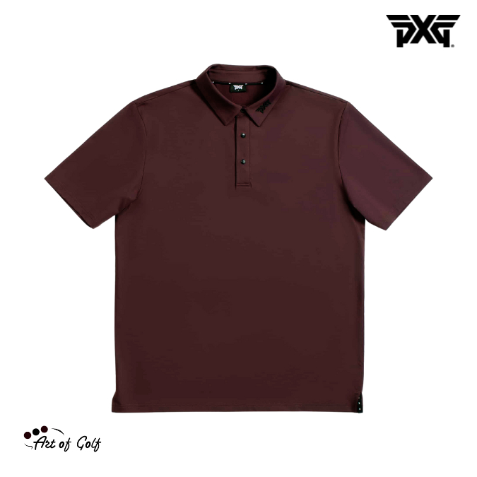 เสื้อโปโล PXG Men's Athletic Fit BP Signature Polo - Aubergine