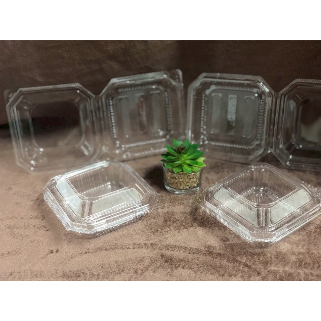 ็Hiso กล่องใส OPS DD-17A แบบล็อด(100ใบ) บรรจุภัณฑ์เบเกอรี่ ที่ใส่อาหารและ กล่องข้าว ไม่เป็นไอน้ำ