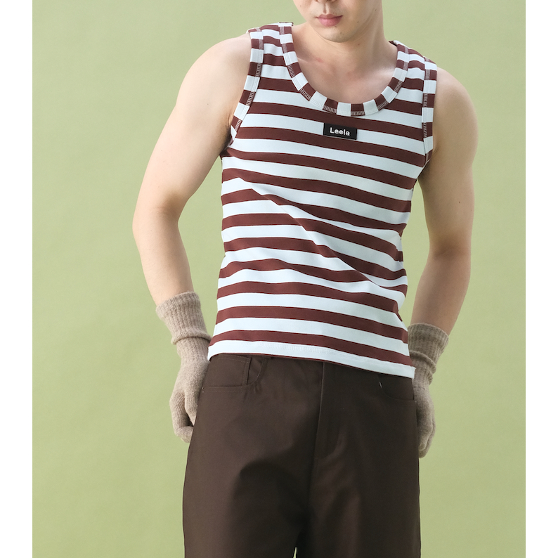 LEELA-LEE LINE TANK TOP-เสื้อกล้ามเข้ารูป
