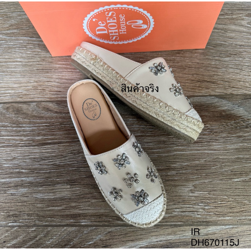 อยู่ไทยส่งไว/ขนาดปกติตรงไซส์❌(หน้าเท้าบาน+เพิ่ม1ไซส์❌/รองเท้าเปิดส้น/รองเท้าสลิปออนแฟชั่นผุ้หญิงพื้นนิ่มมาก DH670115J - รูปที่ 3