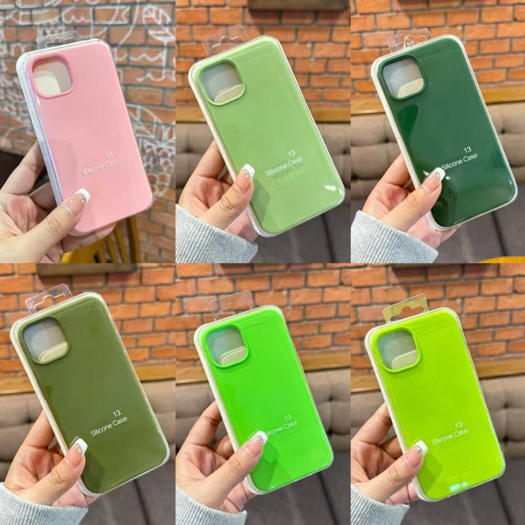 JH*เคสกำมะยี่ สีพื้นโลโก้ เคสเนื้อซิลิโคน สำหรับรุ่น15promax i14promax i13promax i12promax i11promax 7plus XR XSครบรุ่น
