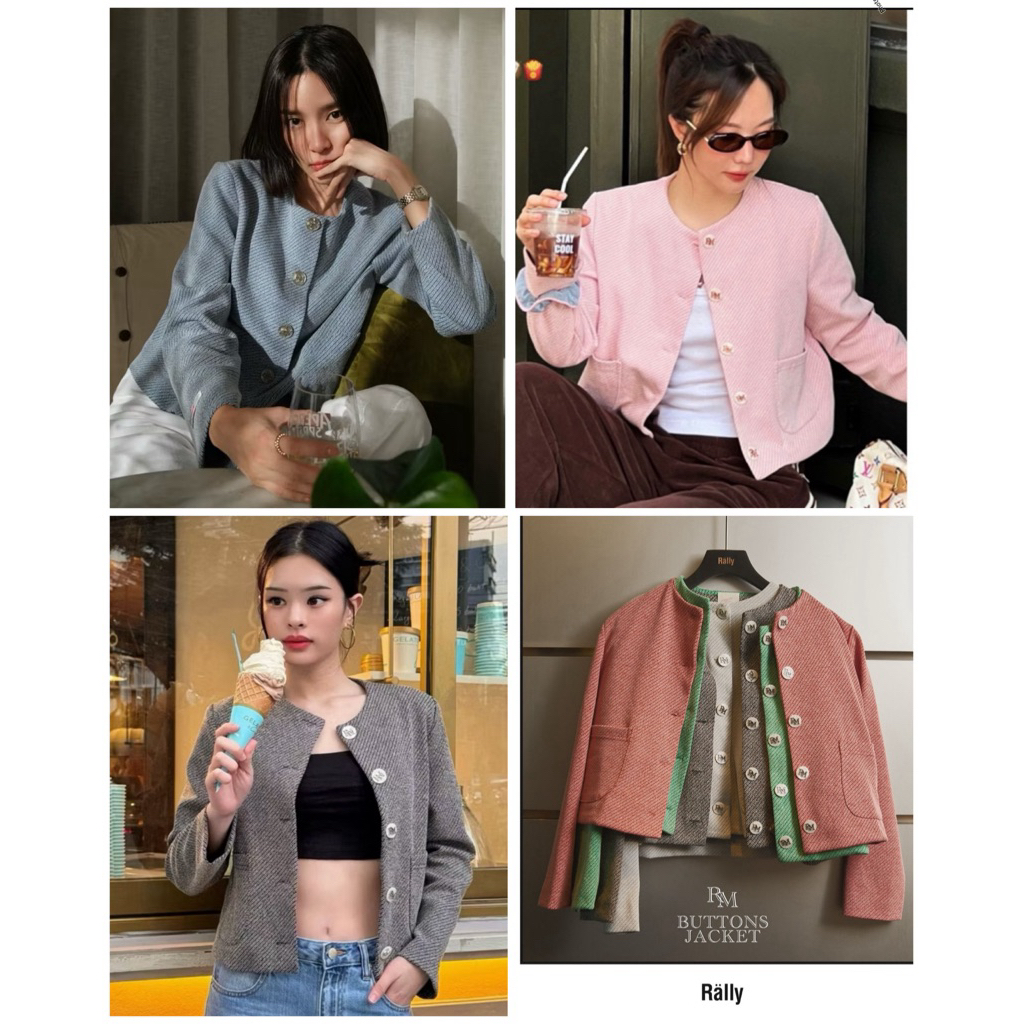New in pack ✨พร้อมส่งRM Buttons Jacket Size S M