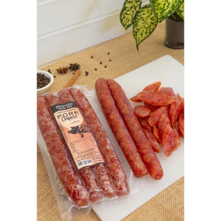 Chokchai กุนเชียงหมู (สูตรหวานน้อย) ไขมัน 10% หมูล้วน ขนาด 500กรัม และ 1,000กรัม ของฝากฟาร์มโชคชัย