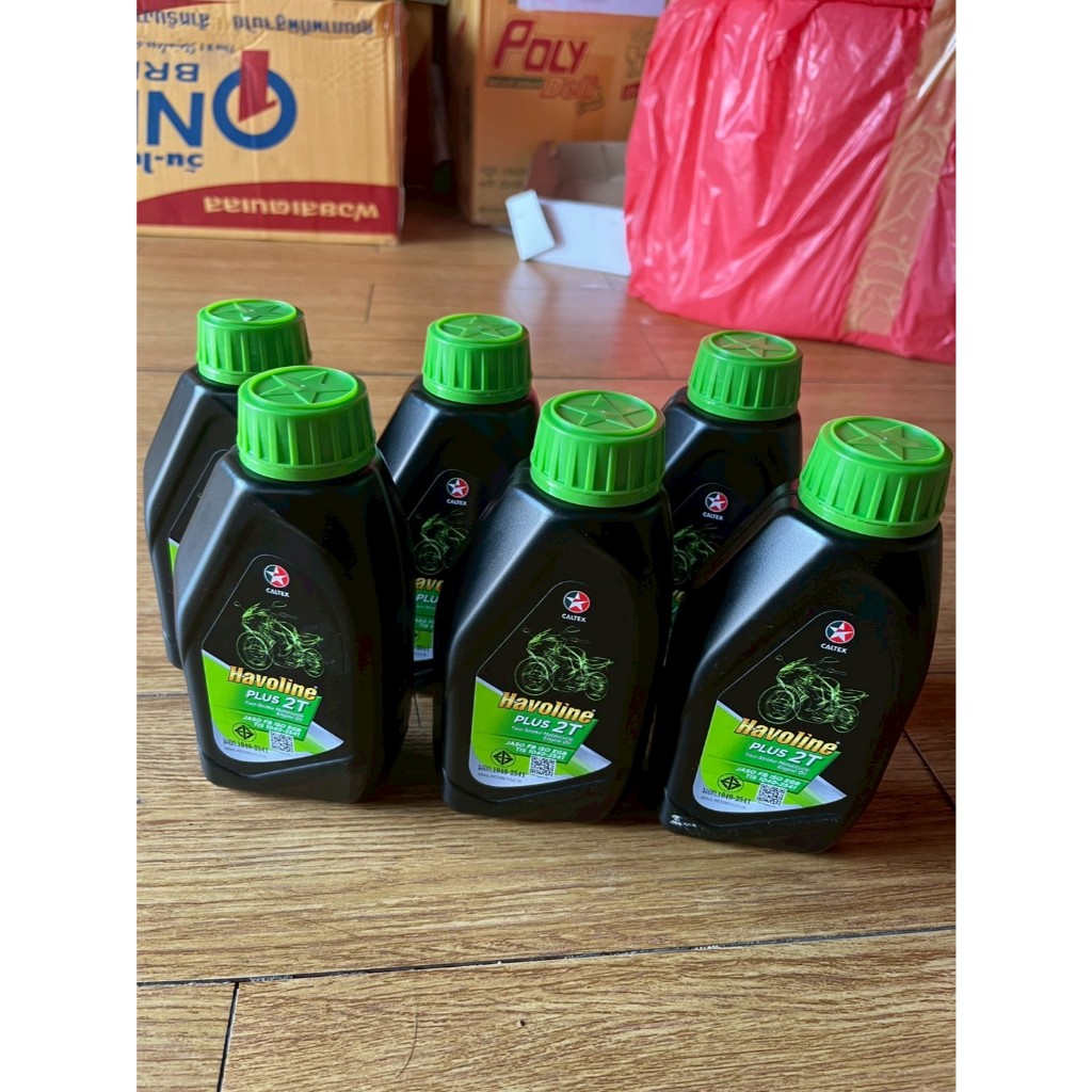 ส่ง6ขวด น้ำมันเครื่อง Havoline Plus 2T ฮาโวลีน พลัส 2ที น้ำมันเครื่อง ออโต้ลูป รถจักรยานยนต์2จังหวะ คาลเท็กซ์ แท้