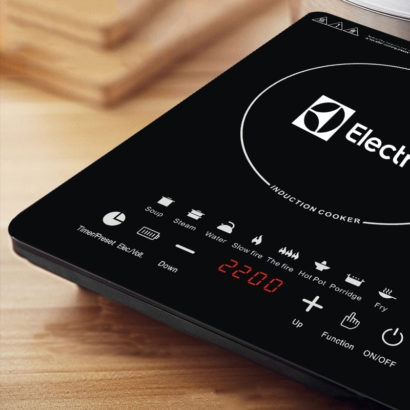 Electrolux 2200Wเตาแม่เหล็กไฟฟ้าอัจฉริยะแบบสัมผัสพลังงานสูงในครัวเรือนอัจฉริยะประหยัดพลังงานเตาแม่เหล็กไฟฟ้านัดหมายตั้งเ - รูปที่ 3