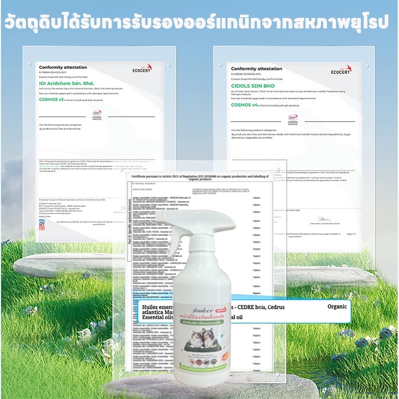 สเปรย์กำจัดหมัดสำหรับสัตว์เลี้ยง สเปรย์กำจัดหมัดธรรมชาติสำหรับสัตว์เลี้ยง สเปรย์ไล่สัตว์เลี้ยงเพื่อป้องกันหมัดและเห็บกัด - รูปที่ 6