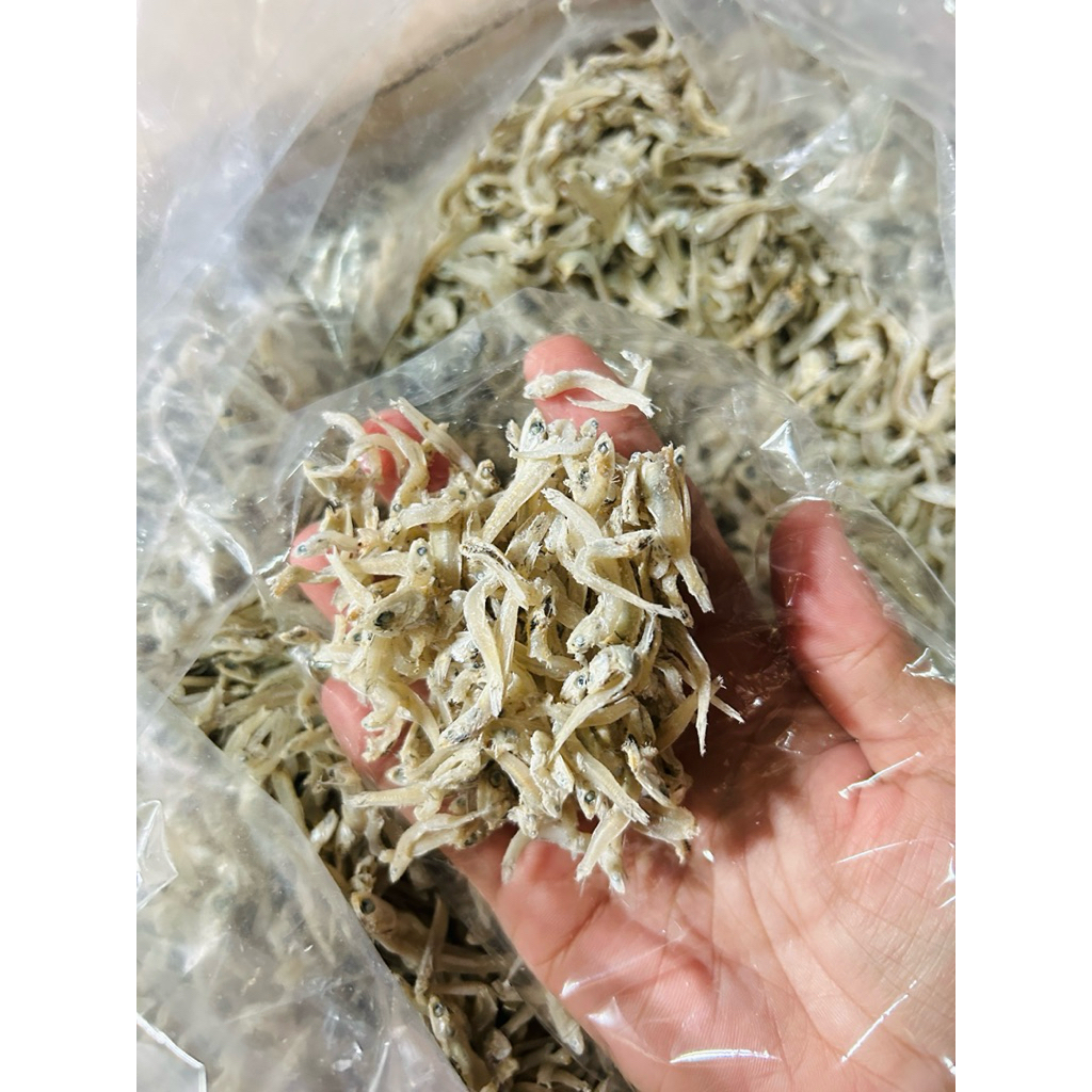 🎉🎉ปลาสายไหมขาวสวยสะอาด🐟🐟🐟🐟ปลอดสารปริมาณ5️⃣0️⃣0️⃣กรัมขนาด1-2เซนะ