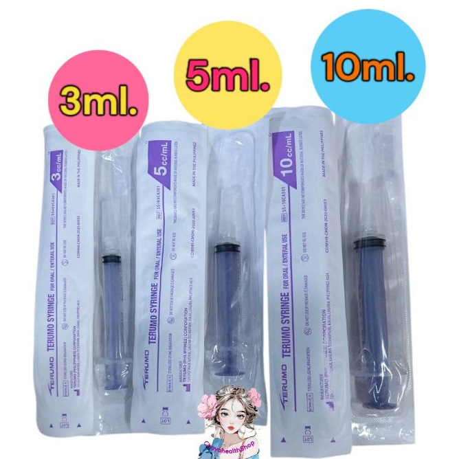 Terumo Syringe ป้อนยาเด็ก แบบปลายยาว ขนาด 3 ml,5 ml,10ml (Terumo syringe for oral)