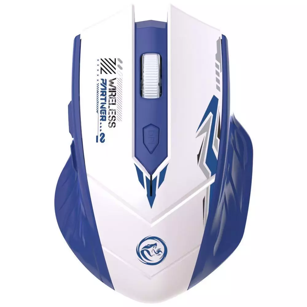 Mouse เมาส์ไร้สาย 2.4G+BT แบบชาร์จแบต ปรับ DPI ได้ 3 ระดับ 800 1200 และ 1600 เหมาะกับการทำงานเสียงเบา