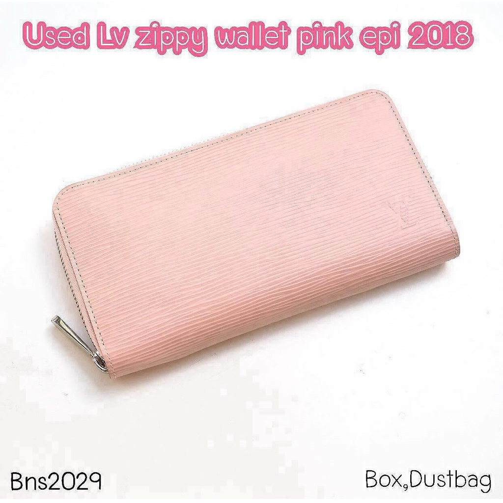 Lv zippy wallet pink epi 2018