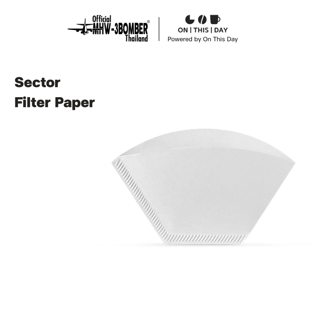 MHW-3BOMBER Sector Paper Filter กระดาษกรองกาแฟ ขนาด 101/102 100 แผ่น