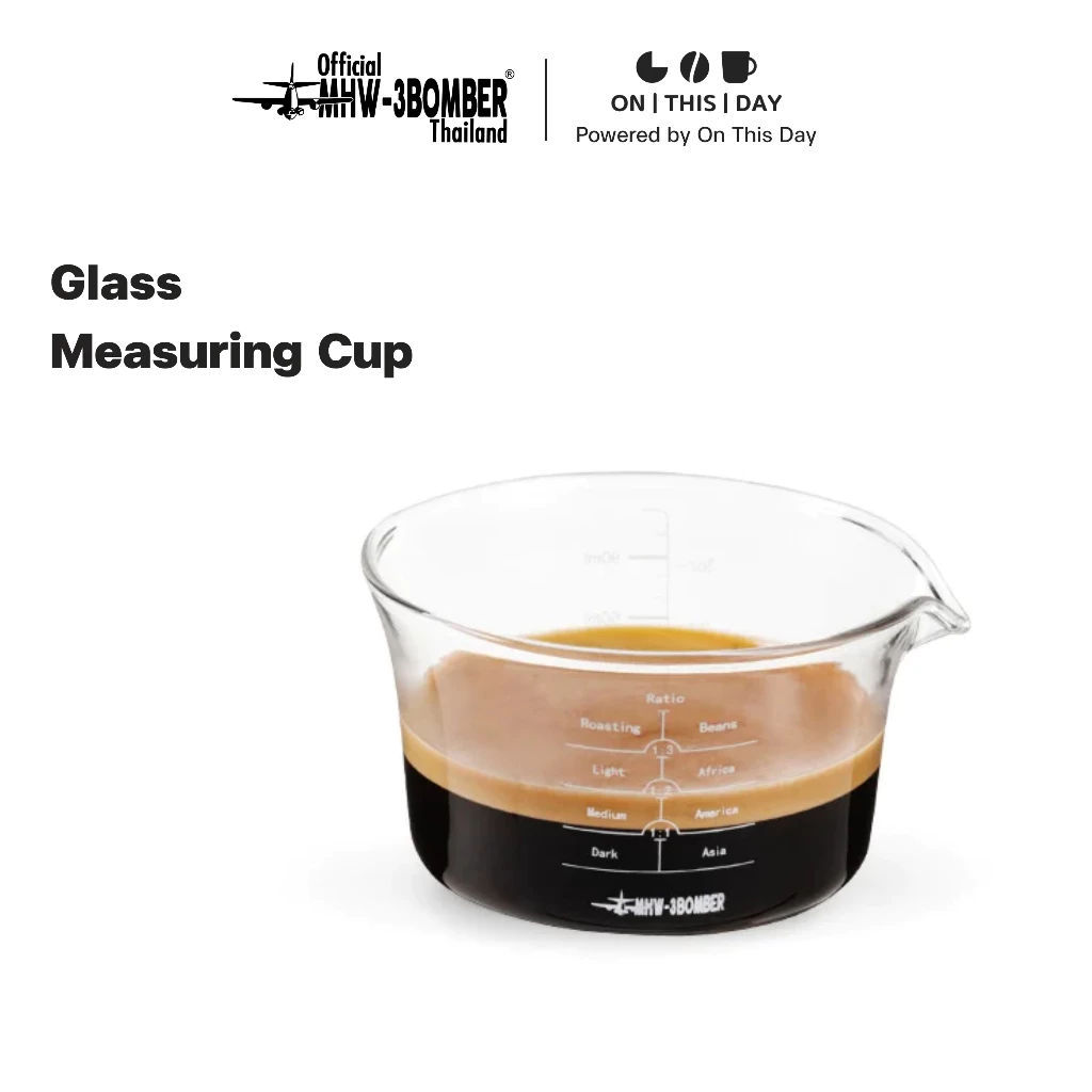 MHW-3BOMBER Glass Measuring Cup แก้วช็อต ขนาด 120 ml