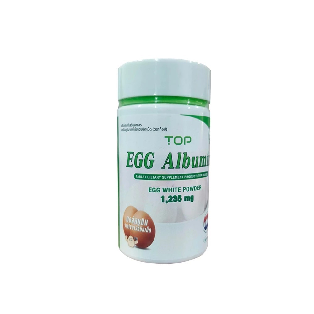 Top Egg Albumin ท็อป เอ้ก อัลบูมิน ผงอัลบูมินไข่ขาวชนิดเม็ด 60 แคปซูล