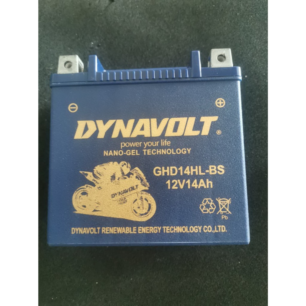 DYNAVOLT GEL GHD14HL-BS แบตเตอรี่มอเตอร์ไซค์ H/D Harley davidson Sporter XL883 1200 แบตเตอรี่นาโนเจล