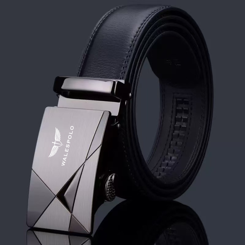เข็มขัดหนัง PU หัวเข็มขัดอัตโนมัติ คุณภาพสูง สไตล์นักธุรกิจ แฟชั่นสําหรับผู้ชาย သားရေခါးပတ်