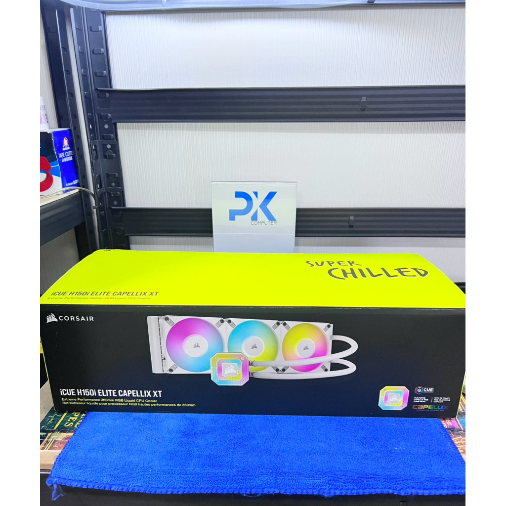ชุดน้ำ 3ตอน  Corsair iCUE H510i ELITE CAPELLIX XT มือสอง สภาพนางฟ้า สีขาว มีส่งด่วน