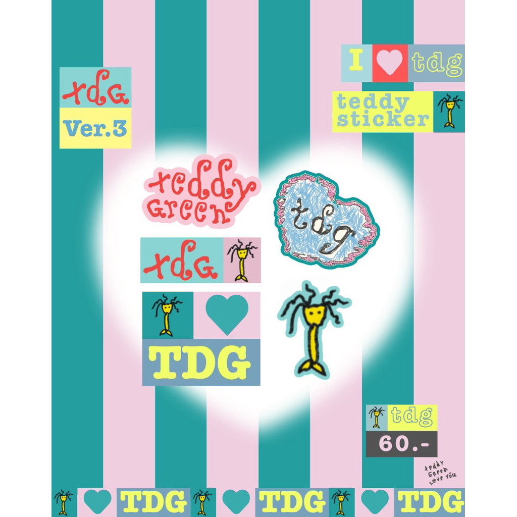 sticker TDG set ver.3 ♥️ teddy green