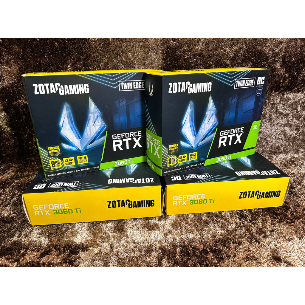 กล่องเปล่า การ์ดจอ zotac rtx3060ti 8gb
