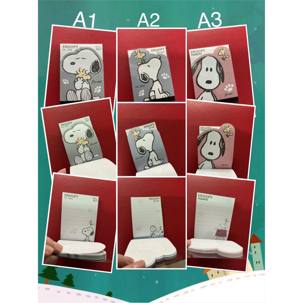 Moshi Moshi กระดาษโน๊ต สมุดโน๊ต ลาย SNOOPY