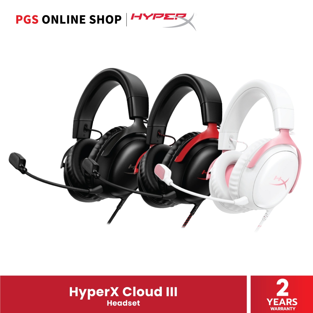 HyperX Cloud III Gaming Headset (727A8AA/727A9AA) ชุดหูฟังเกมมิ่งแบบมีสาย พร้อมไมโครโฟน