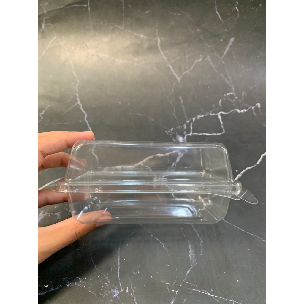 กล่องเบเกอรี่ E-158 ล็อกแน่น กล่องเบเกอรี่ แซนด์วิช ขนมเค้ก เค้กบ๊อก กล่องใสฝาพับ