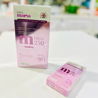 DHA 250 mg Mama ผลิตจากน้ำมันสาหร่าย 1 กล่อง 30 แคปซูล