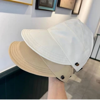 cap หมวกกันแดดปีกกว้างแห้งเร็ว หมวกชาวประมงแฟชั่นหมวกหางม้า หมวก uv vintage