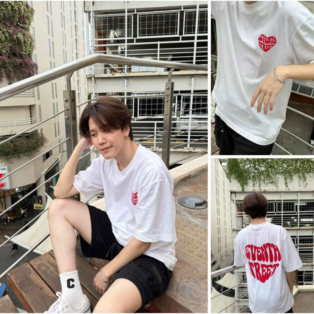 7th Street ( เซเว่นสตรีท ) เสื้อยืดแบบโอเวอไซส์  (Oversized) รุ่น OF-SOH001