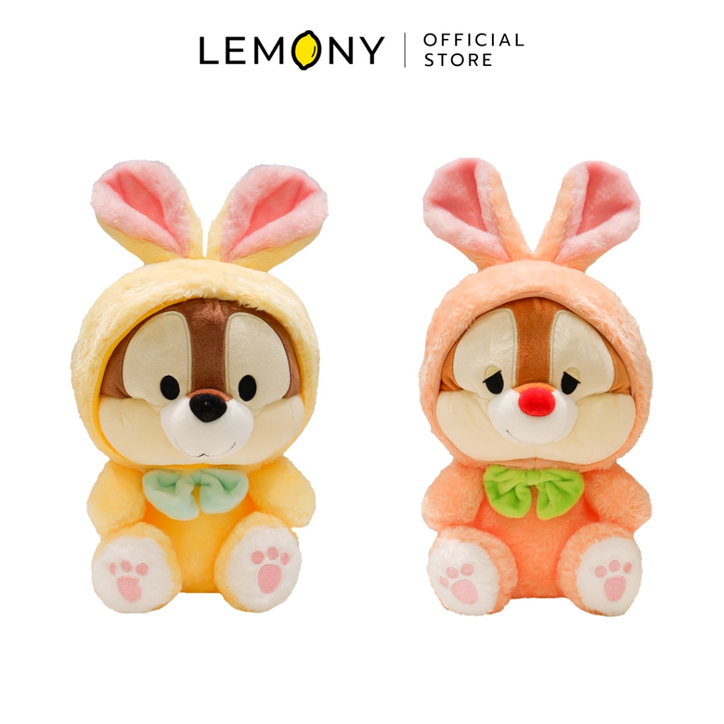 LEMONY ตุ๊กตาชิป&เดล ใส่ชุดกระต่าย ขนาด 25CM Bunny collection Disney Plush Toy