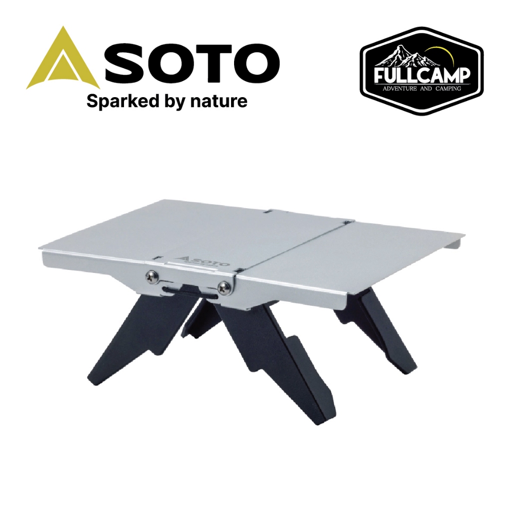 Soto Trail Table โต๊ะพับพกพา เหมาะสำหรับนักเดินป่า โต๊ะพับเเคมป์ปิ้ง น้ำหนักเบา