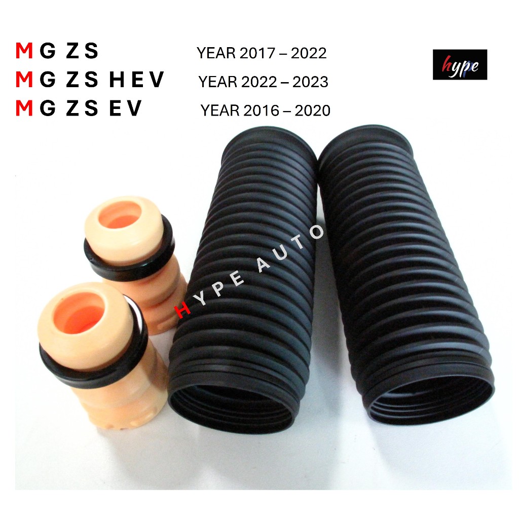 *** SET *** กันฝุ่น โช๊คหน้า + โฟม กันกระแทกโช๊ค หน้า เอ็มจี MG ZS / MG ZS HEV / MG ZS EV ปี 2016 - 2023 ( 4 ชิ้น )