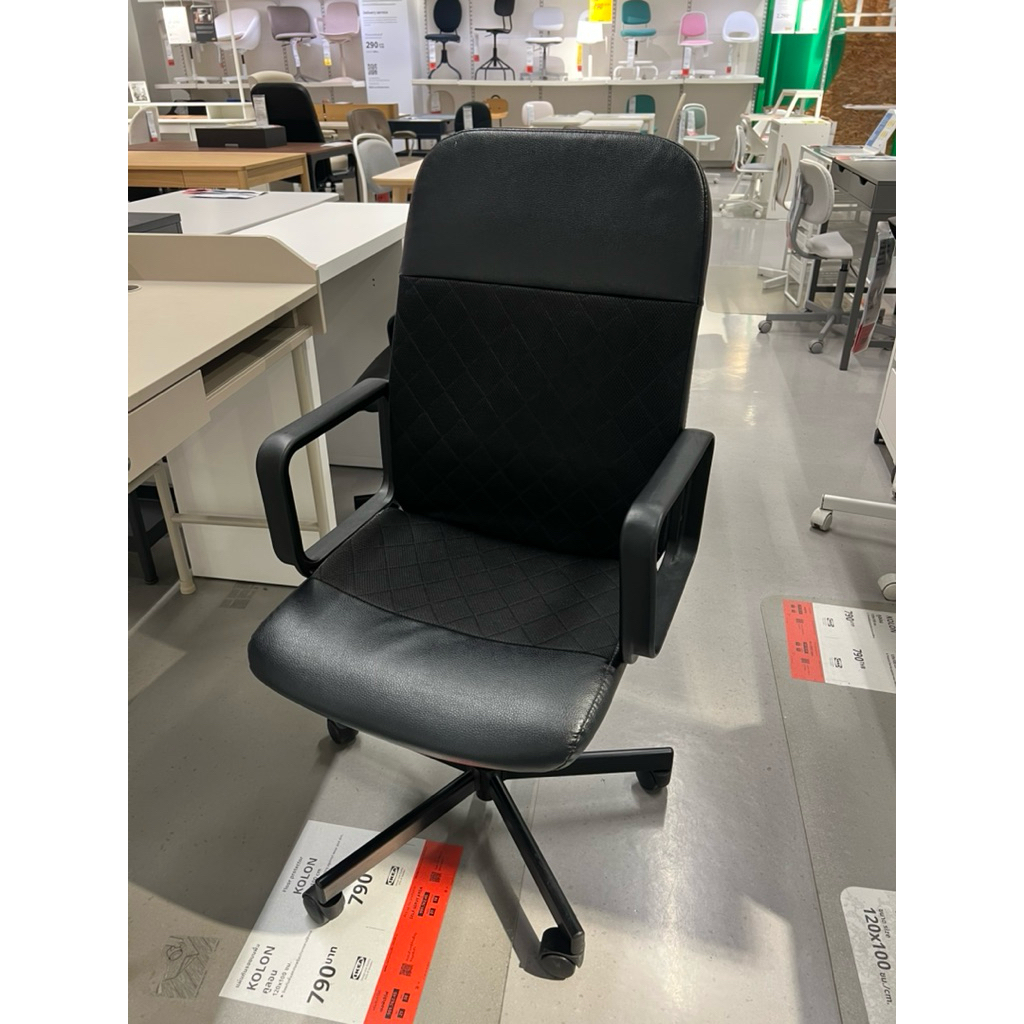 เก้าอี้ ทำงาน IKEA : RENBERGET เรียนเบอร์แย็ต เก้าอี้หมุน, บุมสตอด ดำ